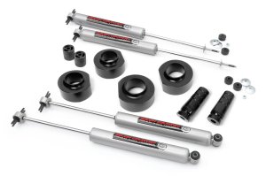 Jeep Wrangler Unlimited Suspension Lift Kit - Rough Country - N3 - Metallic Silver - '04-'06